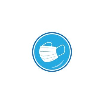 medical mask logo vector