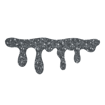Silver Glitter Dripping png