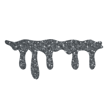 Silver Glitter Dripping png