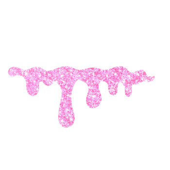 Pink Glitter Dripping png