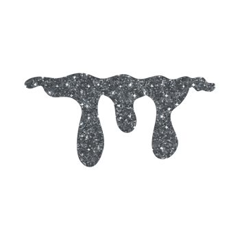 Silver Glitter Dripping png