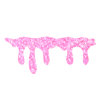 Pink Glitter Dripping png