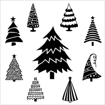 Christamas tree icon sign signifier vector
