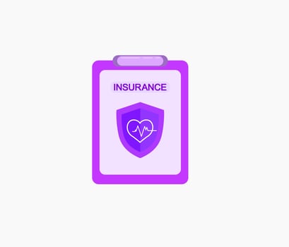 insurance policy contract icon design vector