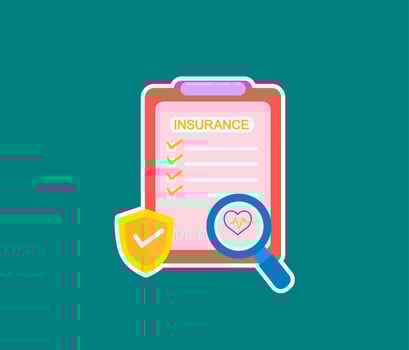 insurance policy vector isolated sticker