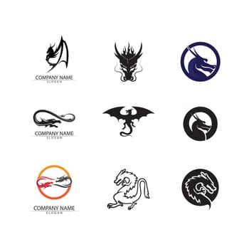 Dragon vector icon illustration