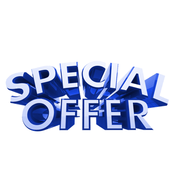 Realistic 3D Blue  rendering Special offer png