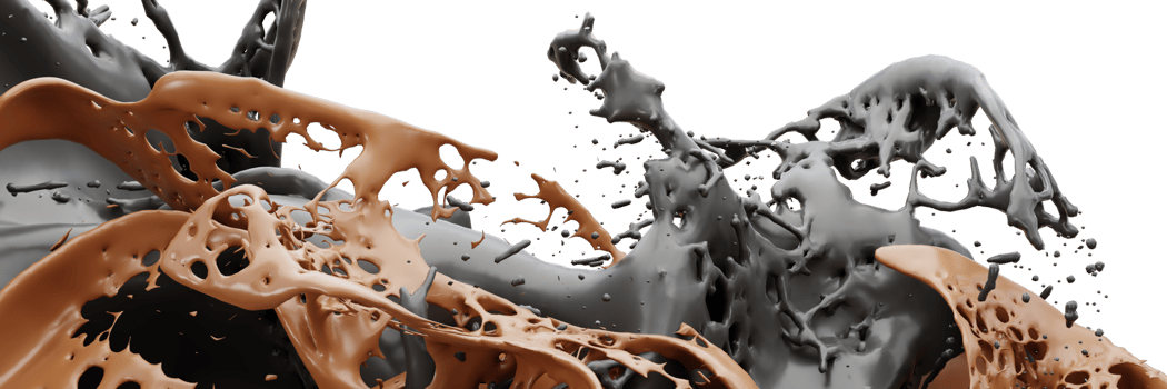 3D render, White liquids Splash, Abstract fluid background, coffee splash concept png