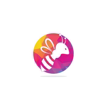 Bee Logo design. bee logo Concept for honey package design. vector
