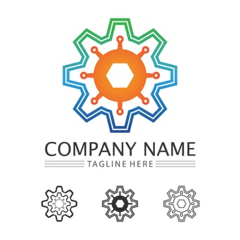 Gear Logo Template vector icon
