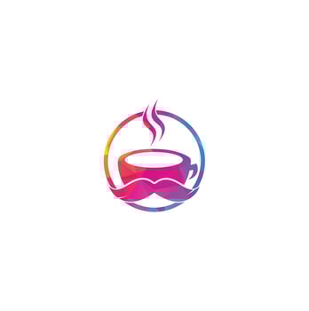 Coffee shop logo vector illustration. Coffee shop logo emblem vector. Mr coffee shop logo. coffee cafe logo