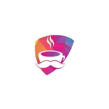 Coffee shop logo vector illustration. Coffee shop logo emblem vector. Mr coffee shop logo. coffee cafe logo
