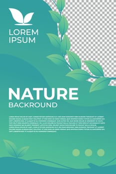 nature brochure background template vector