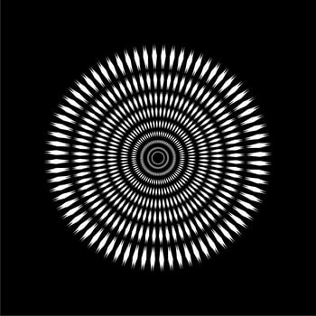Mandala made from Rhombus Composition. Modern Contemporary Mandala for Logo, Decoration or Graphic Design. Vector Illustration