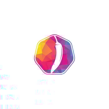 Chili hot and spicy food vector logo design inspiration. Chili pepper icon vector logo template.
