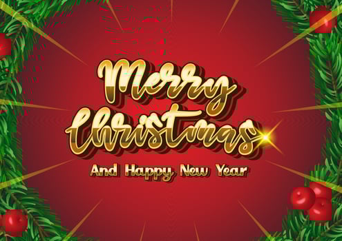 Merry Christmas vector background illustration