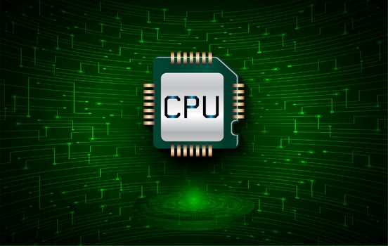 Modern Technology Background with chip vector