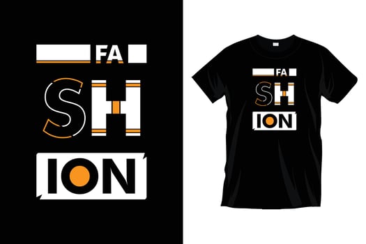 Fashion. Modern typography t shirt design for prints, apparel, vector, art, illustration, typography, poster, template, trendy black tee shirt design. vector