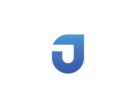 J logo design vector template