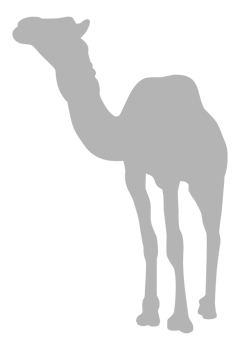 Camel Silhouette for Logo, Pictogram, Website, Apps, Art Illustration or Graphic Design Element. Format PNG