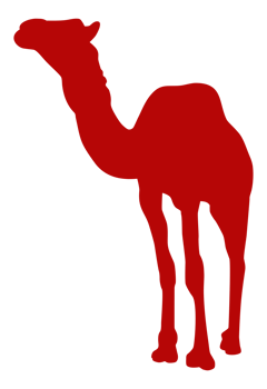 Camel Silhouette for Logo, Pictogram, Website, Apps, Art Illustration or Graphic Design Element. Format PNG