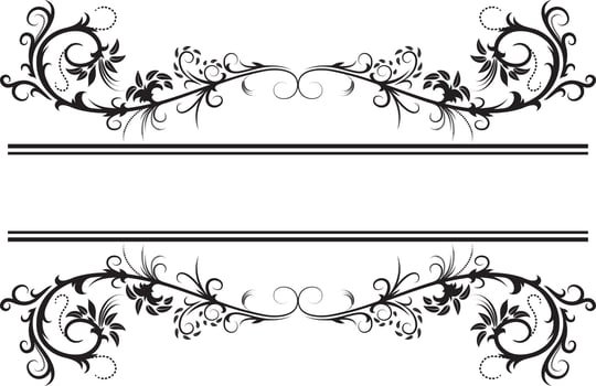 Floral frame isolated on white vector