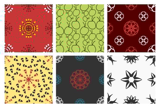 a collection of artistic and elegant seamless patterns. Perfect for home, office, invitation, fabric and other design projects. vector