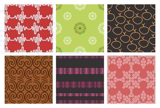 a collection of artistic and elegant seamless patterns. Perfect for home, office, invitation, fabric and other design projects. vector