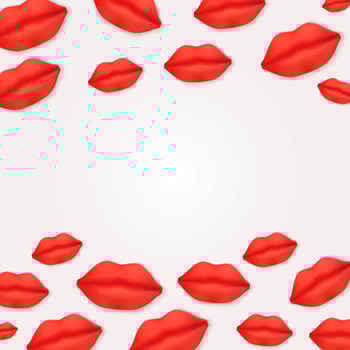 Happy Valentine's Day Card. Vector Illustration