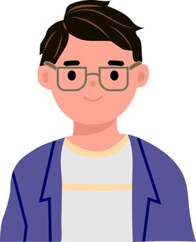 The Smiling Boy Avatar vector