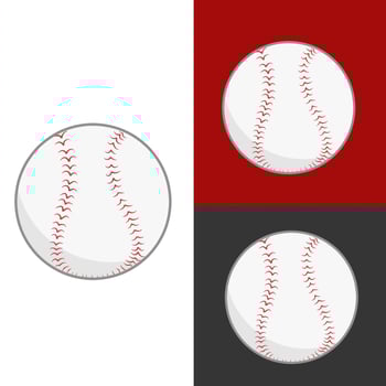 illustration vector of baseball ball isolated on white in png
