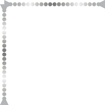 Silver Corner Border Vector Illustration