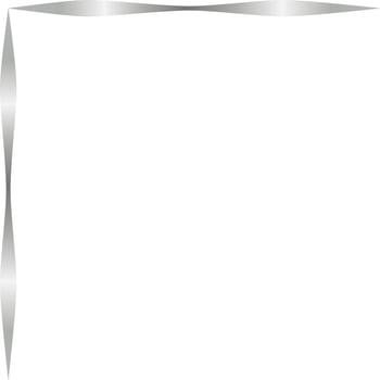 Silver Corner Border Vector Illustration