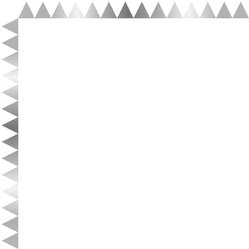 Silver Corner Border Vector Illustration