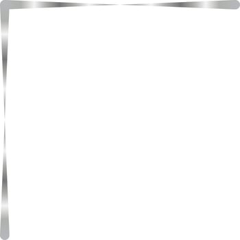 Silver Corner Border Vector Illustration