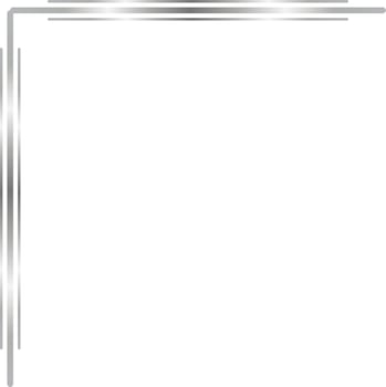 Silver Corner Border Vector Illustration