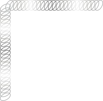 Silver Corner Border Vector Illustration