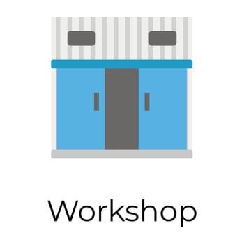 Trendy Workshop Concepts vector
