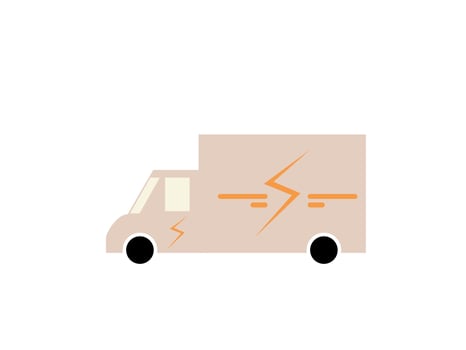 flat design fast delivery vector illustration