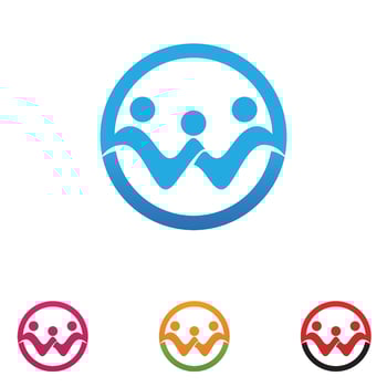 People team Community group logo, network and social icon vector