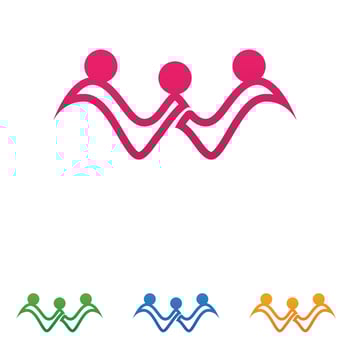 People team Community group logo, network and social icon vector