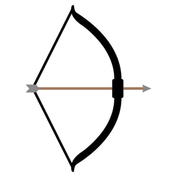 archery icon vector