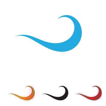 Wave water beach logo vector