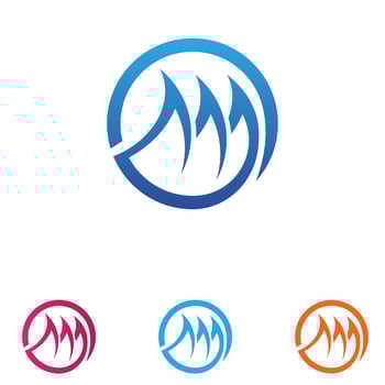 Wave water beach logo vector