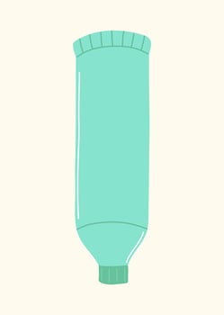 Skincare product with hand drawn style vector