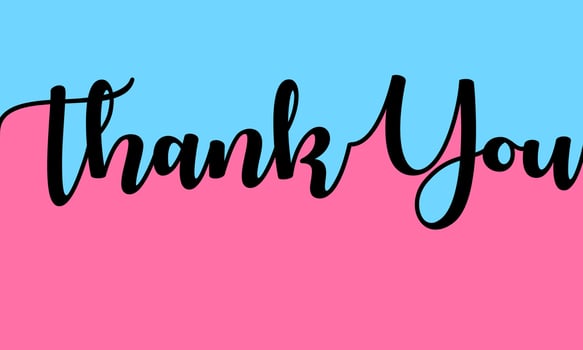 Hand letter Thank you on a bright color background. trendy banners, posters, greeting cards and postcards with calligraphy for the Thanksgiving Day holiday. Vector Illustration. Eps10