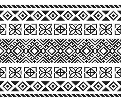 Seamless aztec ethnic tribal pattern. Background for fabric, wallpaper, card template, wrapping paper, carpet, textile, cover. ethnic style pattern vector