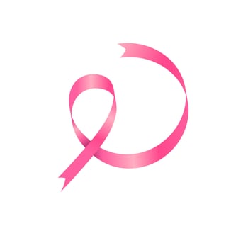 pink ribbon breast cancer vector