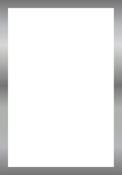 Silver Rectangle Border Frame Vector Illustration