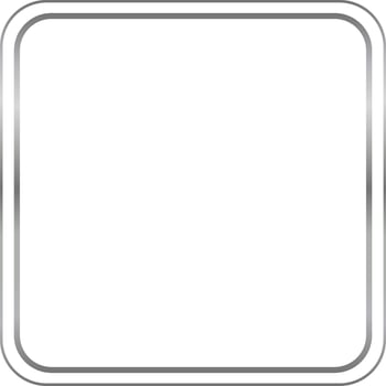 Silver Rectangle Border Frame Vector Illustration